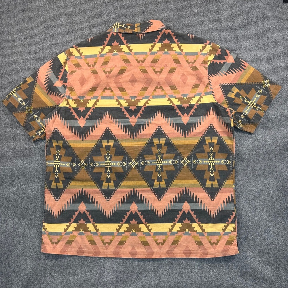 FRYE AND CO Southwestern Aztec Geometric Print Shirt Men's 2XL Outdoors Camping - Picture 3 of 10